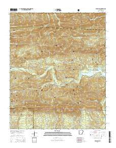 Paron SW Arkansas Current topographic map, 1:24000 scale, 7.5 X 7.5 Minute, Year 2014