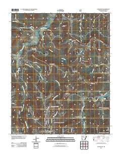 Parthenon Arkansas Historical topographic map, 1:24000 scale, 7.5 X 7.5 Minute, Year 2011