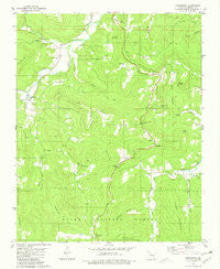 Parthenon Arkansas Historical topographic map, 1:24000 scale, 7.5 X 7.5 Minute, Year 1980