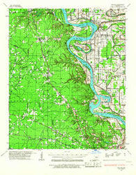Pastoria Arkansas Historical topographic map, 1:62500 scale, 15 X 15 Minute, Year 1932