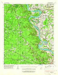 Pastoria Arkansas Historical topographic map, 1:62500 scale, 15 X 15 Minute, Year 1932