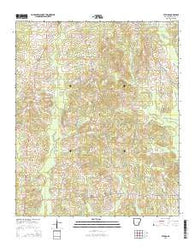 Patmos Arkansas Current topographic map, 1:24000 scale, 7.5 X 7.5 Minute, Year 2014
