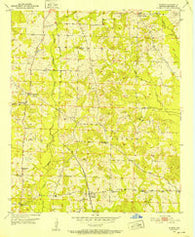 Patmos Arkansas Historical topographic map, 1:24000 scale, 7.5 X 7.5 Minute, Year 1951