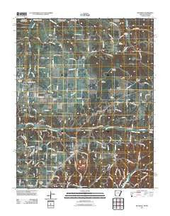Pea Ridge Arkansas Historical topographic map, 1:24000 scale, 7.5 X 7.5 Minute, Year 2011