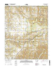 Pea Ridge Arkansas Current topographic map, 1:24000 scale, 7.5 X 7.5 Minute, Year 2014