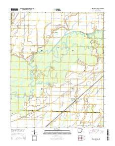 Peach Orchard Arkansas Current topographic map, 1:24000 scale, 7.5 X 7.5 Minute, Year 2014