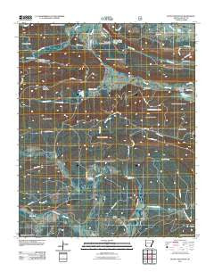 Peanut Mountain Arkansas Historical topographic map, 1:24000 scale, 7.5 X 7.5 Minute, Year 2011