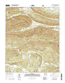 Peanut Mountain Arkansas Current topographic map, 1:24000 scale, 7.5 X 7.5 Minute, Year 2014