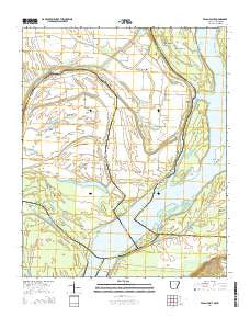 Pecan Point Arkansas Current topographic map, 1:24000 scale, 7.5 X 7.5 Minute, Year 2014