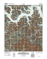 Peel Arkansas Historical topographic map, 1:24000 scale, 7.5 X 7.5 Minute, Year 2011