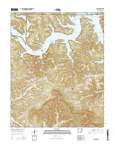Peel Arkansas Current topographic map, 1:24000 scale, 7.5 X 7.5 Minute, Year 2014