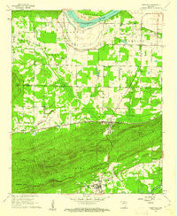 Perryville Arkansas Historical topographic map, 1:24000 scale, 7.5 X 7.5 Minute, Year 1961