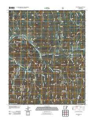 Pettigrew Arkansas Historical topographic map, 1:24000 scale, 7.5 X 7.5 Minute, Year 2011