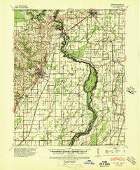Piggott Arkansas Historical topographic map, 1:62500 scale, 15 X 15 Minute, Year 1940