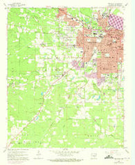 Pine Bluff Arkansas Historical topographic map, 1:24000 scale, 7.5 X 7.5 Minute, Year 1962