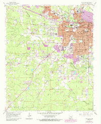 Pine Bluff Arkansas Historical topographic map, 1:24000 scale, 7.5 X 7.5 Minute, Year 1962