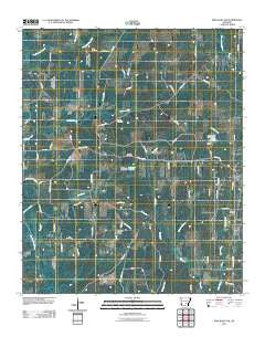 Pine Bluff NW Arkansas Historical topographic map, 1:24000 scale, 7.5 X 7.5 Minute, Year 2011