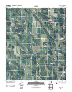Pine City Arkansas Historical topographic map, 1:24000 scale, 7.5 X 7.5 Minute, Year 2011