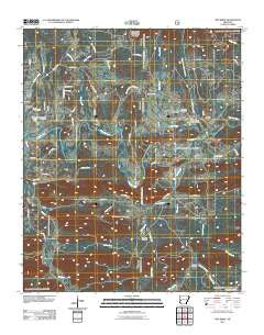 Pine Ridge Arkansas Historical topographic map, 1:24000 scale, 7.5 X 7.5 Minute, Year 2011