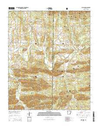 Pine Ridge Arkansas Current topographic map, 1:24000 scale, 7.5 X 7.5 Minute, Year 2014