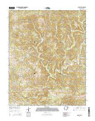 Pineville Arkansas Current topographic map, 1:24000 scale, 7.5 X 7.5 Minute, Year 2014