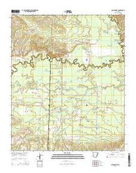 Piney Grove Arkansas Current topographic map, 1:24000 scale, 7.5 X 7.5 Minute, Year 2014