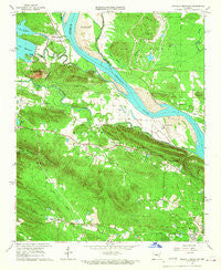 Pinnacle Mountain Arkansas Historical topographic map, 1:24000 scale, 7.5 X 7.5 Minute, Year 1961