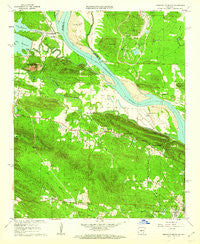 Pinnacle Mountain Arkansas Historical topographic map, 1:24000 scale, 7.5 X 7.5 Minute, Year 1961