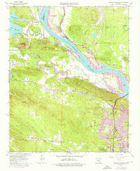 Pinnacle Mountain Arkansas Historical topographic map, 1:24000 scale, 7.5 X 7.5 Minute, Year 1961