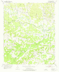 Pisgah Arkansas Historical topographic map, 1:24000 scale, 7.5 X 7.5 Minute, Year 1951