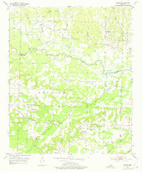 Pisgah Arkansas Historical topographic map, 1:24000 scale, 7.5 X 7.5 Minute, Year 1951