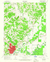 Pocahontas Arkansas Historical topographic map, 1:24000 scale, 7.5 X 7.5 Minute, Year 1966