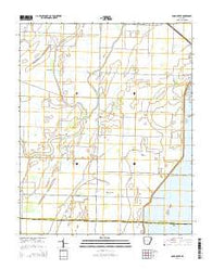 Podo Creek Arkansas Current topographic map, 1:24000 scale, 7.5 X 7.5 Minute, Year 2014