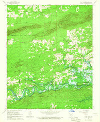 Point Cedar Arkansas Historical topographic map, 1:24000 scale, 7.5 X 7.5 Minute, Year 1966