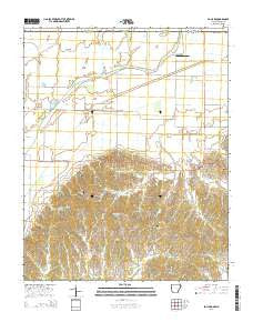 Pollard Arkansas Current topographic map, 1:24000 scale, 7.5 X 7.5 Minute, Year 2014