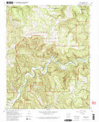 Ponca Arkansas Historical topographic map, 1:24000 scale, 7.5 X 7.5 Minute, Year 1967