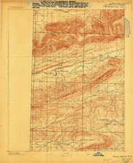 Poteau Mountain #2 Arkansas Historical topographic map, 1:62500 scale, 15 X 15 Minute, Year 1887