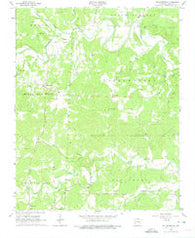 Poughkeepsie Arkansas Historical topographic map, 1:24000 scale, 7.5 X 7.5 Minute, Year 1965