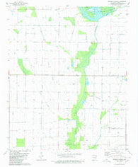 Powers Slough Arkansas Historical topographic map, 1:24000 scale, 7.5 X 7.5 Minute, Year 1980