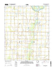 Powers Slough Arkansas Current topographic map, 1:24000 scale, 7.5 X 7.5 Minute, Year 2014