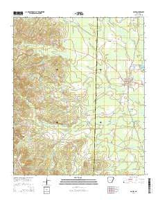Poyen Arkansas Current topographic map, 1:24000 scale, 7.5 X 7.5 Minute, Year 2014