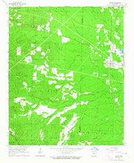 Poyen Arkansas Historical topographic map, 1:24000 scale, 7.5 X 7.5 Minute, Year 1964