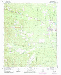 Poyen Arkansas Historical topographic map, 1:24000 scale, 7.5 X 7.5 Minute, Year 1964