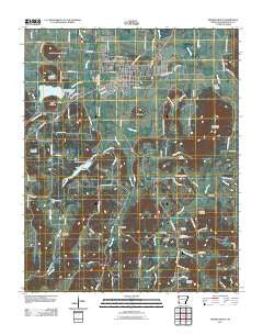 Prairie Grove Arkansas Historical topographic map, 1:24000 scale, 7.5 X 7.5 Minute, Year 2011