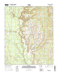 Prattsville Arkansas Current topographic map, 1:24000 scale, 7.5 X 7.5 Minute, Year 2014