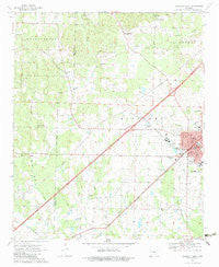 Prescott West Arkansas Historical topographic map, 1:24000 scale, 7.5 X 7.5 Minute, Year 1970
