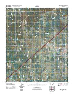 Prescott West Arkansas Historical topographic map, 1:24000 scale, 7.5 X 7.5 Minute, Year 2011