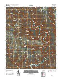 Prim Arkansas Historical topographic map, 1:24000 scale, 7.5 X 7.5 Minute, Year 2011