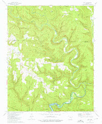 Prim Arkansas Historical topographic map, 1:24000 scale, 7.5 X 7.5 Minute, Year 1973
