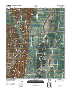 Princedale Arkansas Historical topographic map, 1:24000 scale, 7.5 X 7.5 Minute, Year 2011